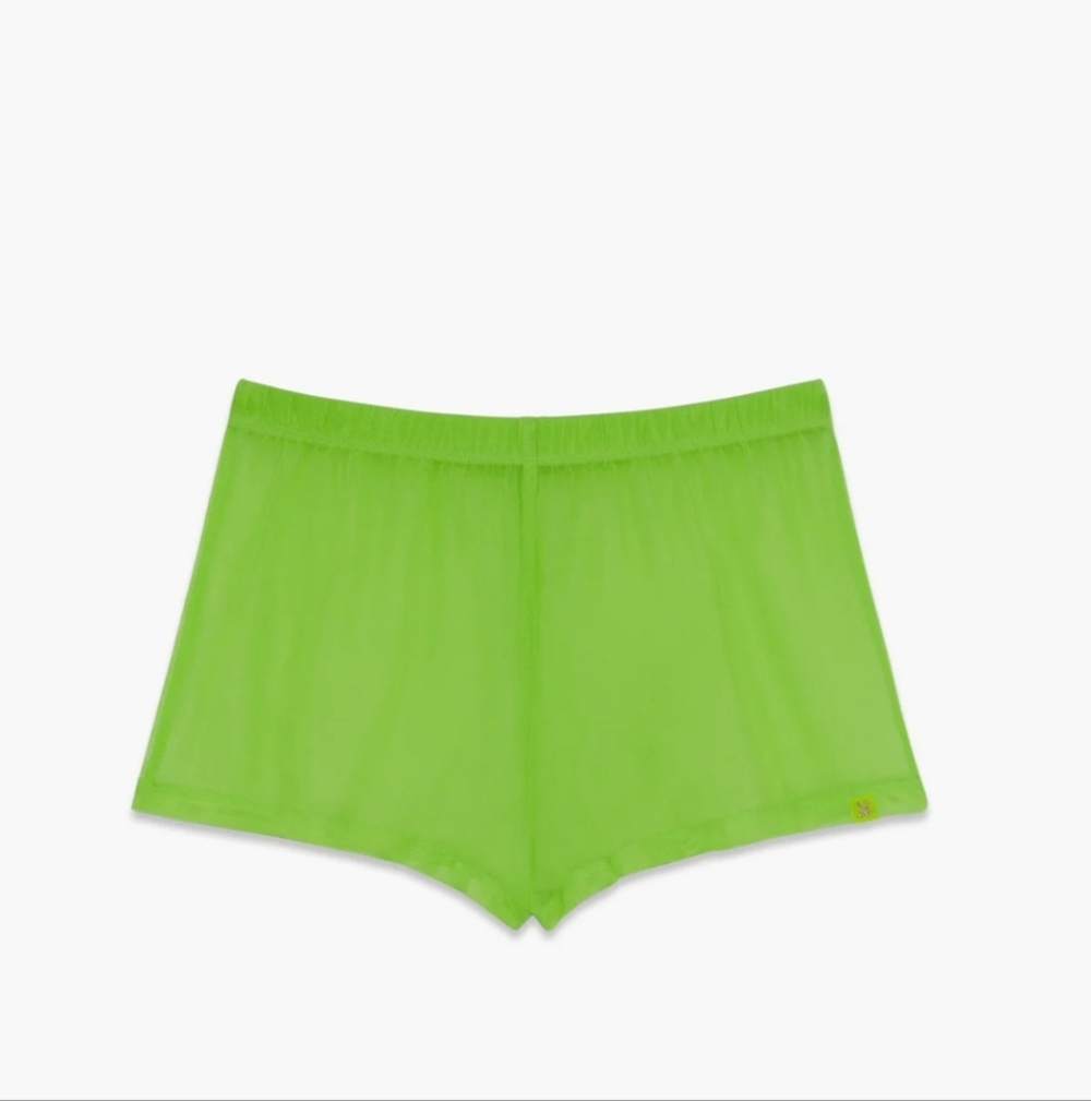 Savage X Fenty I Dare Hue Mesh Sleep Short - Kelly Green NIP